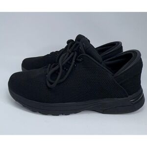 Zeba Handsfree Shoes Men's Size 10 Triple Black Slip On Comfort Walking Sneaker